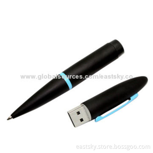 Custom Pen Shape USB Flash Drive, Logo Imprint and Advertisement Data Preloading are WelcomeNew